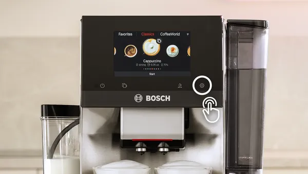 Coffee machine TPU 60703 with touch settings button