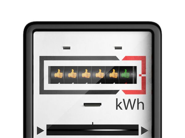 Bosch wasdroger op wasmachine met man in energielabel trui likeabosch