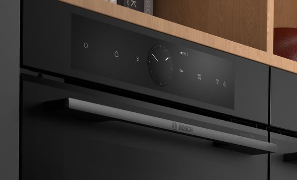 
       Close-up van paneel van Bosch Matt Design oven.
      