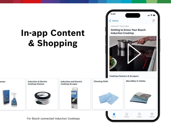 bosch smart induction cooktop in app shopping