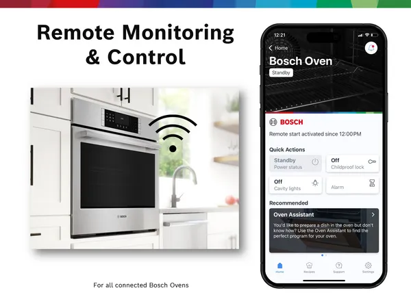 Bosch Smart Oven Monitor Control Home Connect