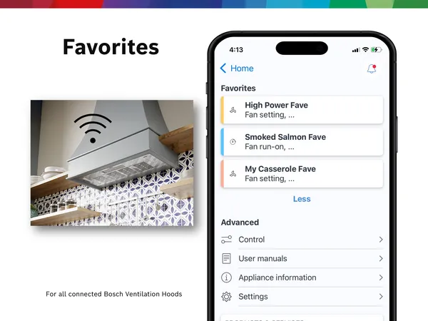 Bosch Smart Ventilation Hood Favorites