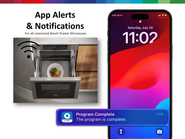 Bosch Smart Drawer Microwave notifications