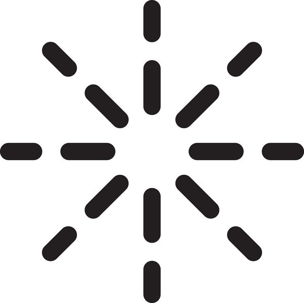 Simbolo del brillantante: sole con i raggi