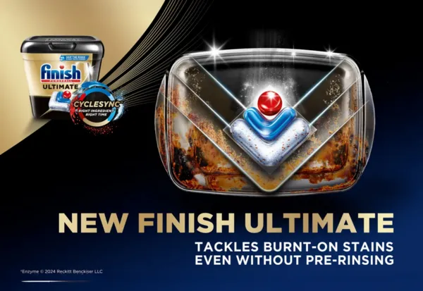 New finish ultimate tackles burt on stains even without prerinsing