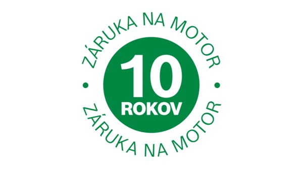 Logo 10-ročnej záruky na motor.