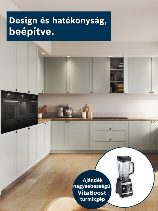 Design és hatékonyság, beépítve.