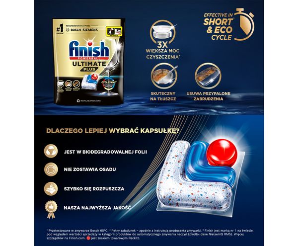 Plakat reklamowy kapsulek finish