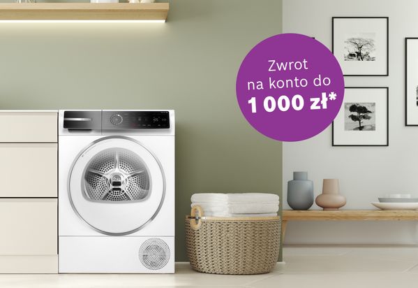Pralki Bosch z plynem Ariel oraz logo Ariel