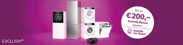Cashback-Symbol in einer Bosch-Küche