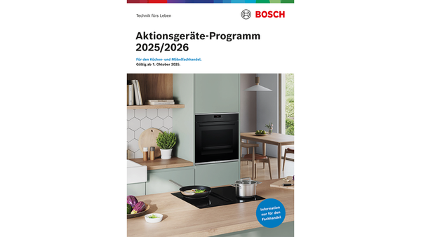 Titelbild des Einbau-Verkaufshandbuchs Aktionsunterlage von Bosch.