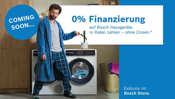 0% Finanzierung exklusiv im Bosch Store.