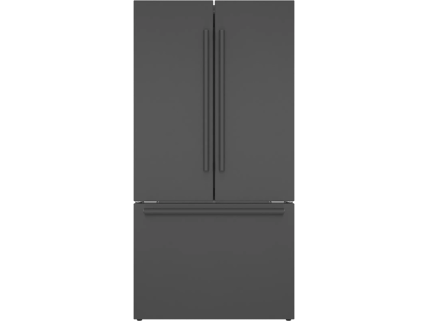 front product shot of bosch black stainless steel refrigerator B36CT80SNB