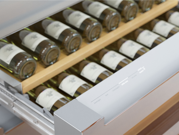 bosch quick ice pro system refrigerators drawer open full wine