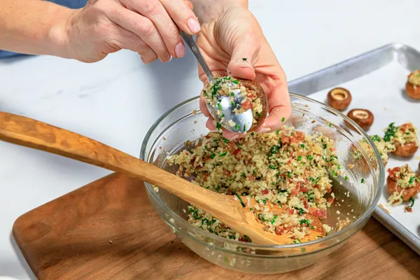 bosch food network mushroom stuffing charcuterie