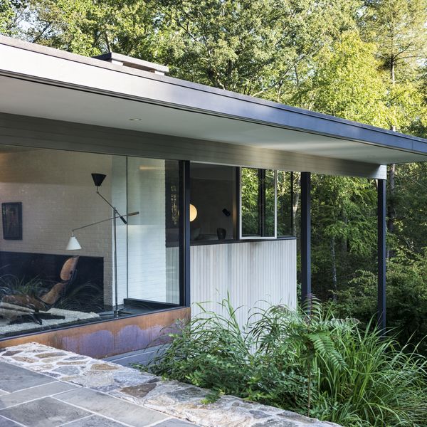 View from the garden looking into the Corwin house