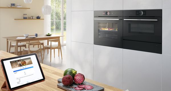 Light and open kitchen with multiple Bosch appliances