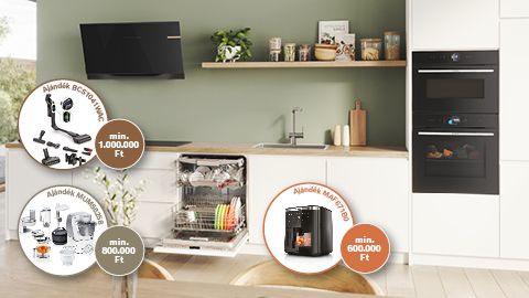 Bosch be&eacute;p&iacute;thető k&eacute;sz&uuml;l&eacute;kek mell&eacute; most aj&aacute;nd&eacute;k kisk&eacute;sz&uuml;l&eacute;k j&aacute;r &ouml;sszeghat&aacute;rt&oacute;l f&uuml;ggően!