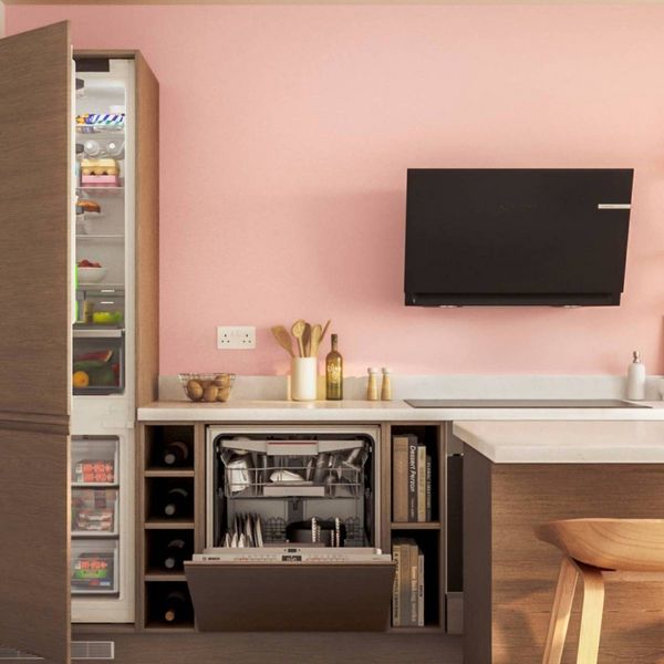 Built-in wooden kitchen