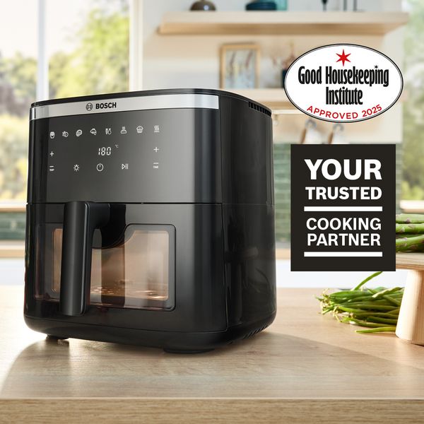 Bosch series 6 air fryer in kitchen