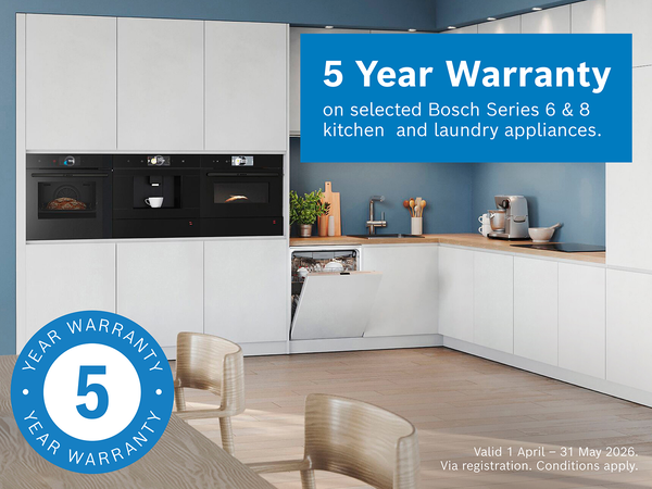 Bosch 5 Year warranty promotion
