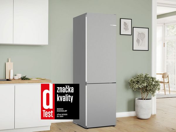 Chladnička oceněn&aacute; značkou dTest