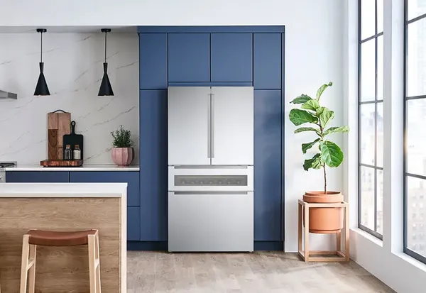 Bosch stainless steel bottom mount freezer refrigerator