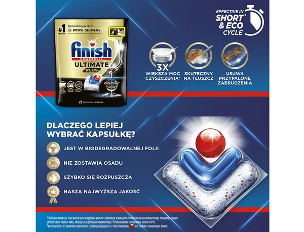 Plakat reklamowy kapsulek finish