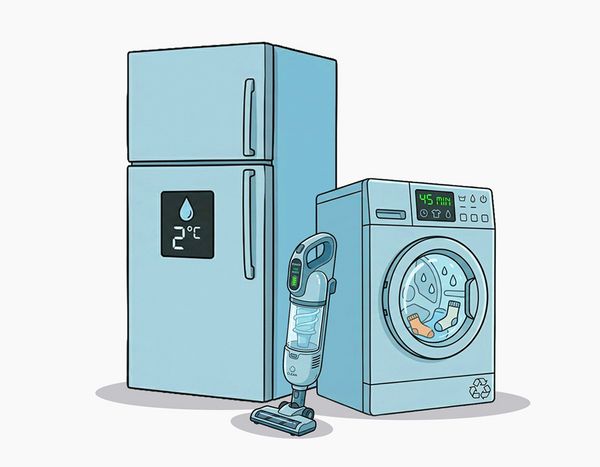 Wbudowany podw&oacute;jny piekarnik Bosch z eleganckim panelem z czarnego szkła i nowoczesnymi pokrętłami.