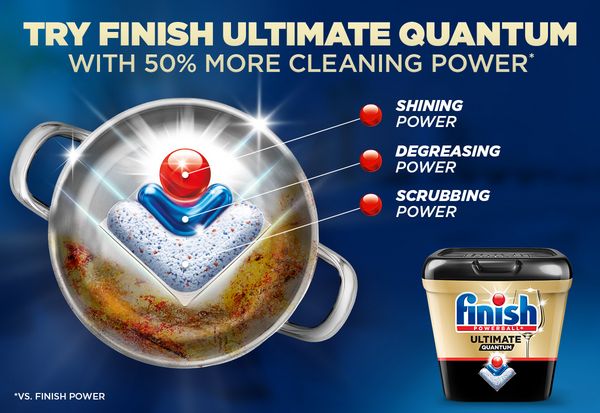 New finish ultimate tackles burt on stains even without prerinsing
