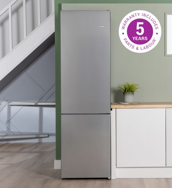 Bosch 5 year warranty overlay in purple