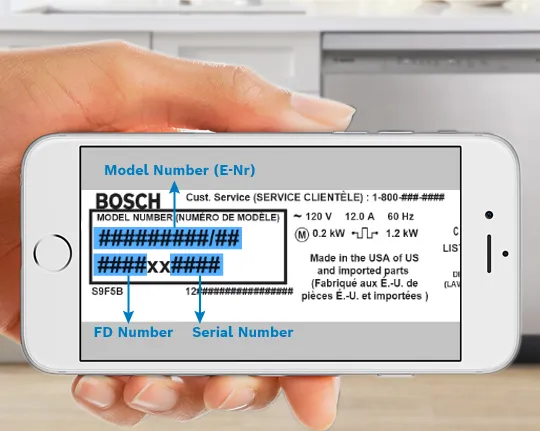 Older product registrationg rating label image
