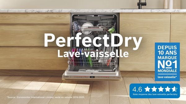 Lave-vaisselle avec une note d&rsquo;avis.
