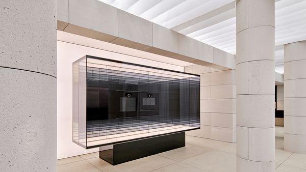 Image showing architectural installation space of the Gaggenau Presence experience at Villa Necchi Campiglio 2026