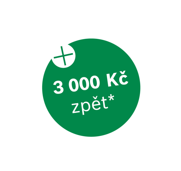 Cashback 3000 Kč.