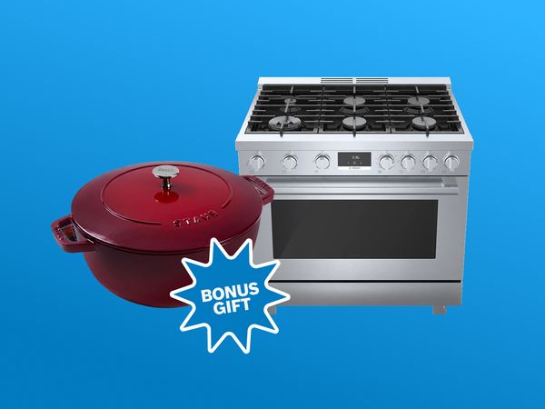 Bosch Stainless steel range  with Staub French Pot 