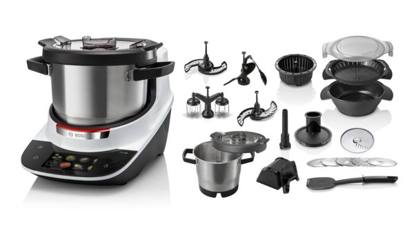 Die exklusive Vollausstattung f&uuml;r Kochprofis: Das Cookit Deluxe Set mit s&auml;mtlichem Zubeh&ouml;r und einem zweiten XL-Topf.