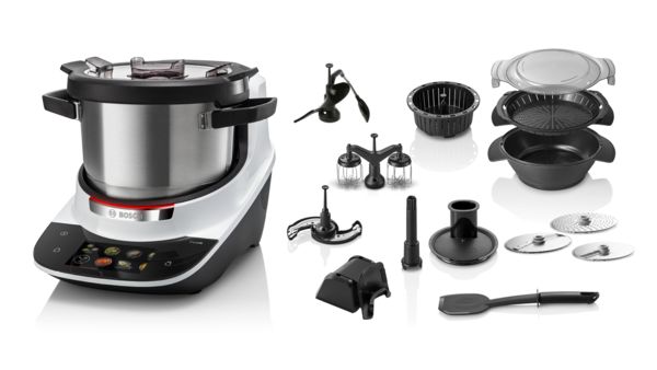 Der Bestseller f&uuml;r deine K&uuml;che: Das Cookit Premium Set mit praktischem Zubeh&ouml;r zum Dampfgaren und Zerkleinern.