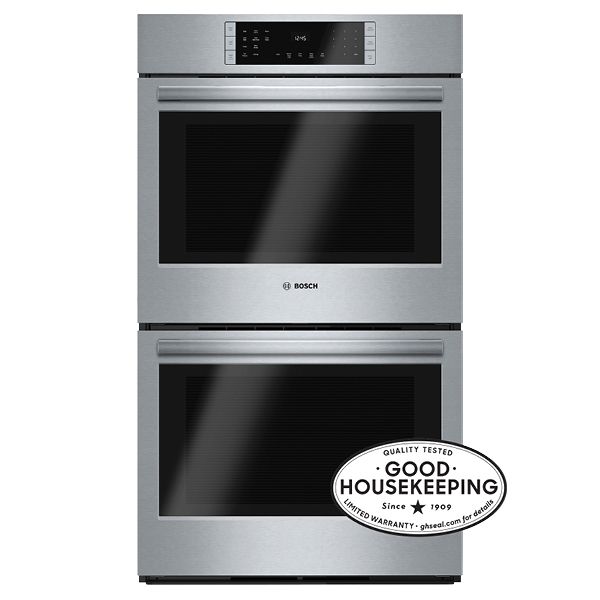 Bosch stainless steel double oven  with good housekeeping seal