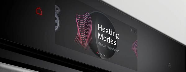 Display touch del forno Bosch con schermata Heating Modes