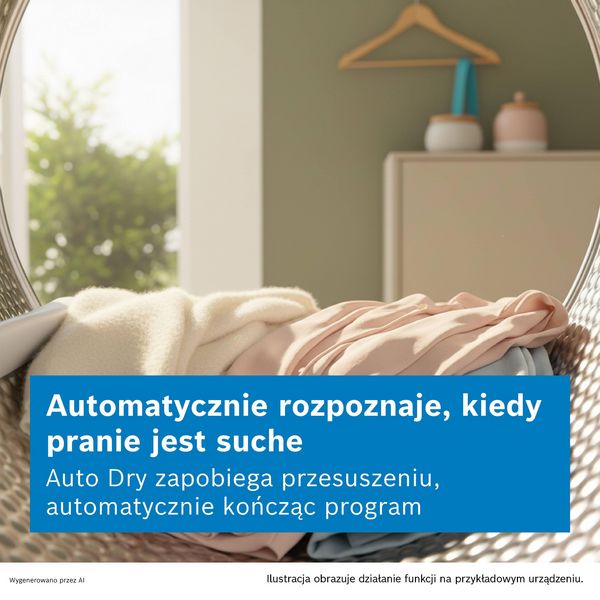 bębęn suszarki widoczny od środka, w środku będbna ubrania