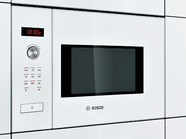 Our microwaves are available in Stainless Steel, Polar White and Vulcan Black