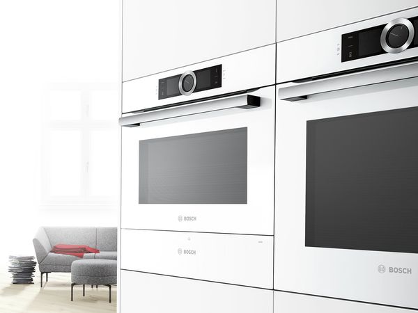 Steam ovens are available in Stainless Steel, Polar White, Vulcan Black and Satin Brown