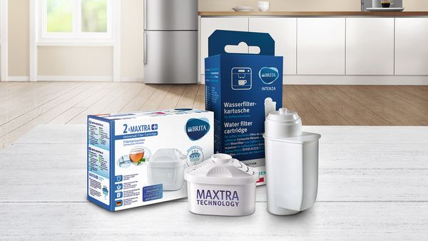 Bosch waterfilters in een keuken.