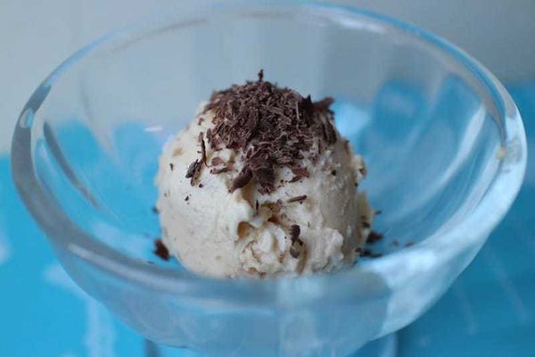 Black Coffee Ice Cream and Bosch Ice Cream Maker Review - That
