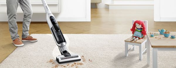 Incredibly powerful cleaning performance and a long run time – all that with no cord.