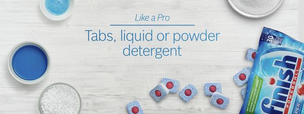 Detergente em pós, líquido ou pastilhas?