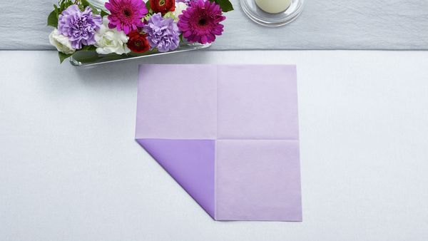 Napkin folding ideas - Rose