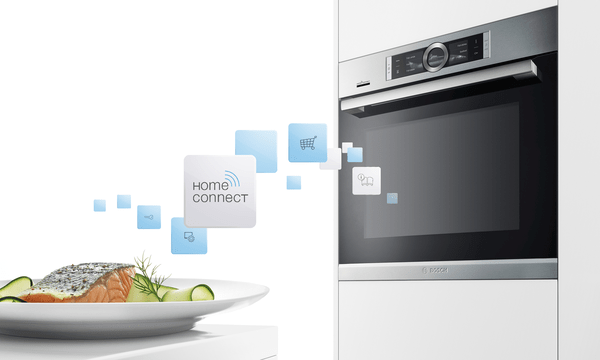 Home connect logo with Bosch Oven