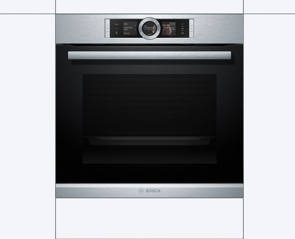 Different colours Serie 8 ovens from Bosch.